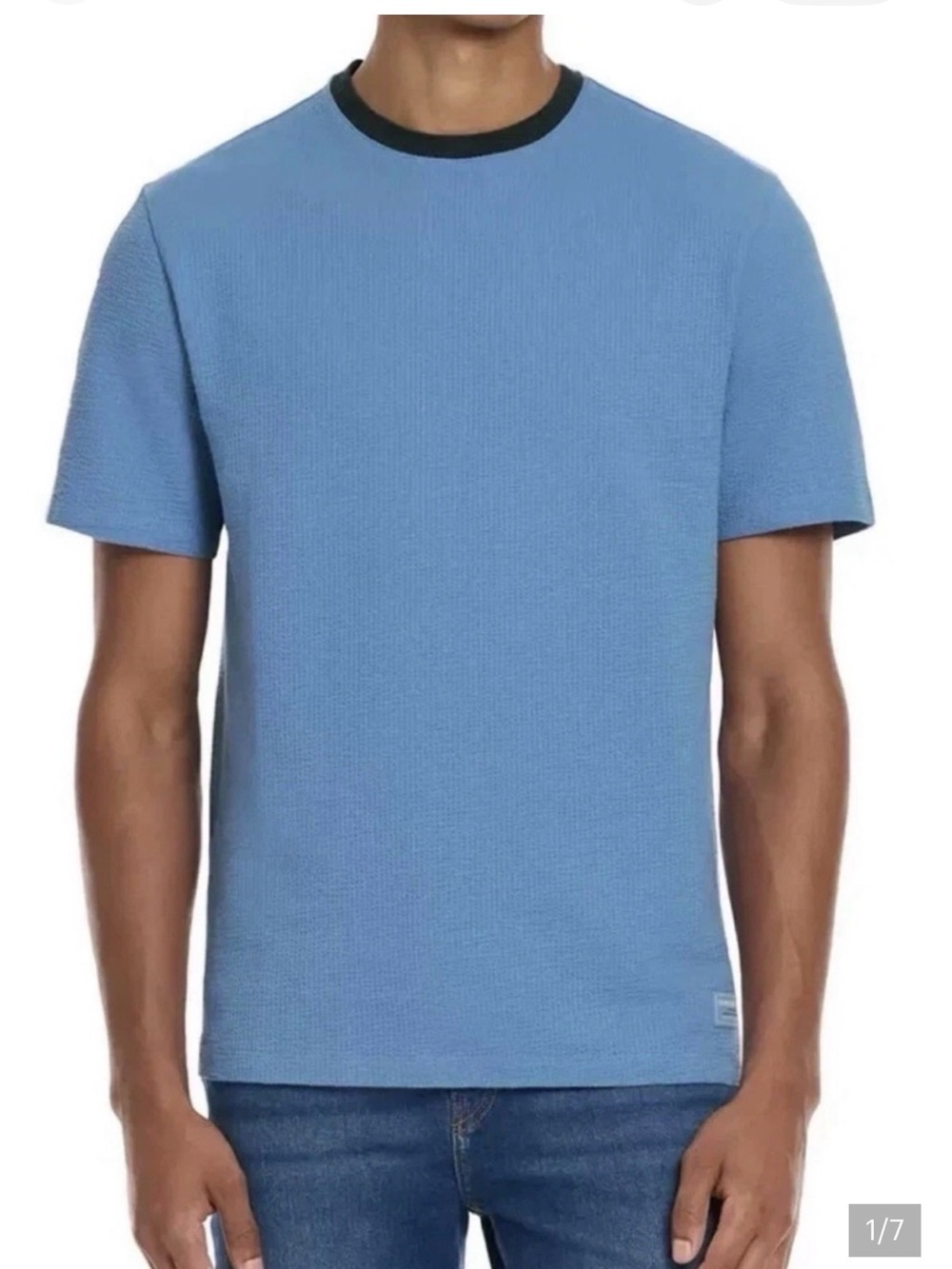 Scotch & Soda Sky Blue Short-Sleeve Knit Tee